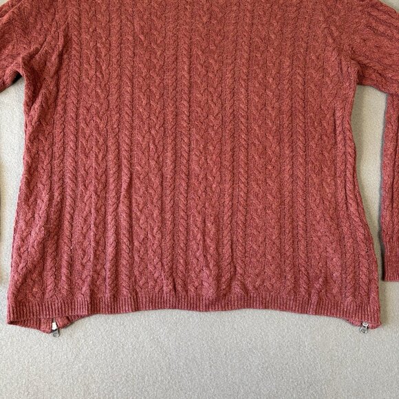 American Eagle Womens Cable Knit Sweater Cozy Cottagecore Preppy Casual Fall XL - Picture 16 of 16
